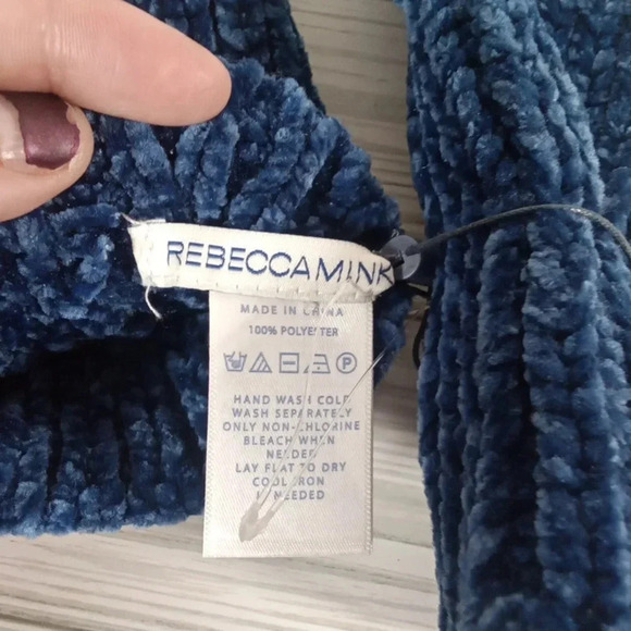 Rebecca minkoff chenille arm warmer cobalt blue - Picture 3 of 6